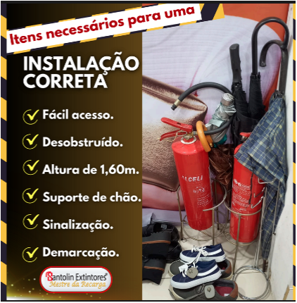 Itens nessesários para um instalação correta